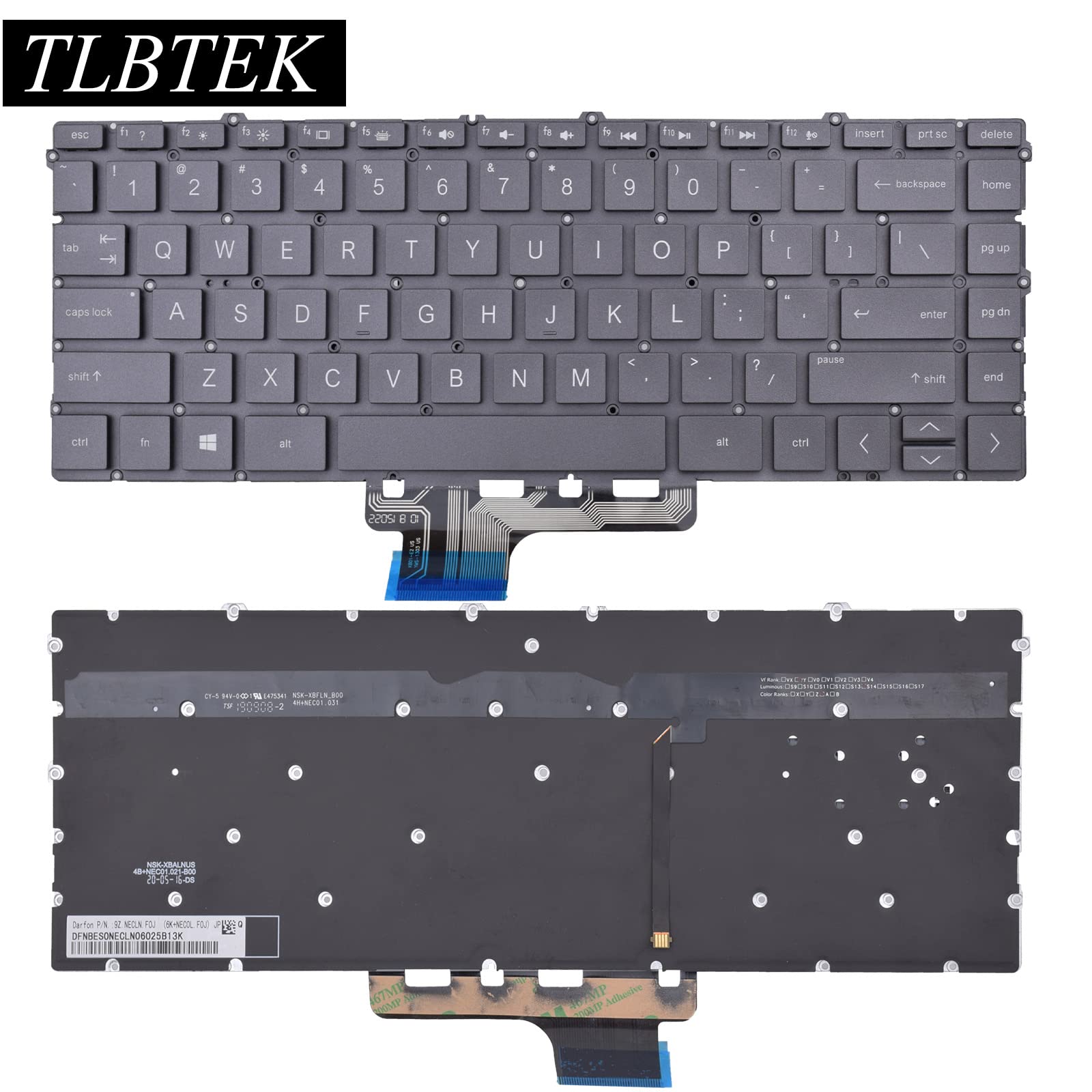Amazon.com: TLBTEK Backlight Keyboard Replacement Compatible with