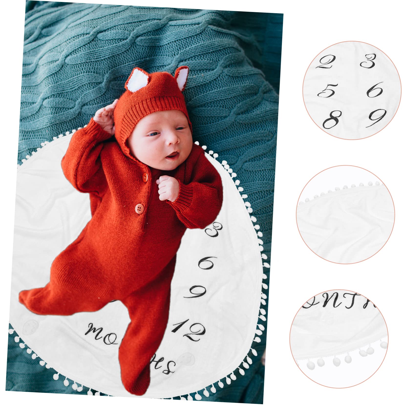 Flanella Coperta Morbida Fotografica in Bianca per Ragazzo, Ragazza | Battesimo e Sfondo Foto, Uso Avvolgente, Tappeto Gioco, Spazio per Bambini