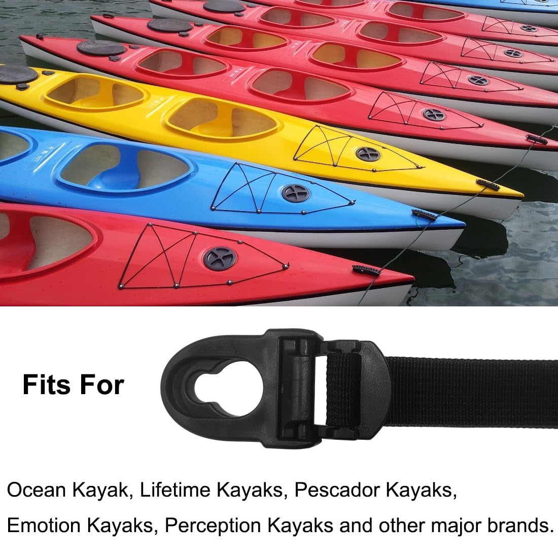 Popbee Kayak Seat Repair Kit (Clips And Hooks) Compatible