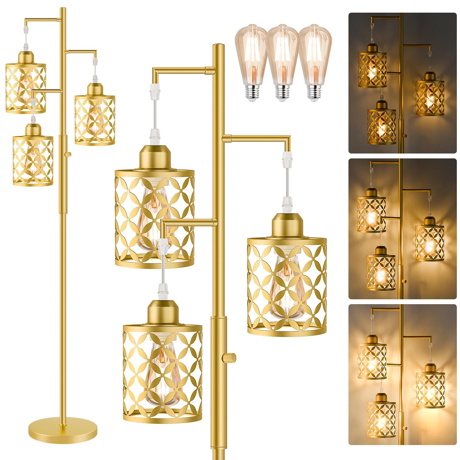 GHOOCEMLUX 68' Modern Tree Floor Lamp