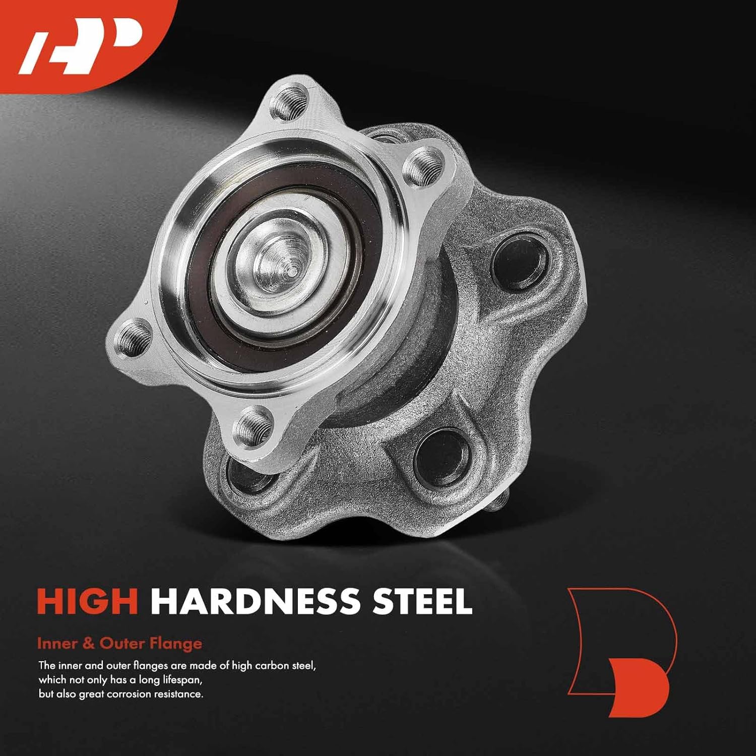 A-Premium Rear Wheel Bearing and Hub Assembly with 5-Lug Compatible with Nissan Altima 2002-2006, Maxima 2003-2008