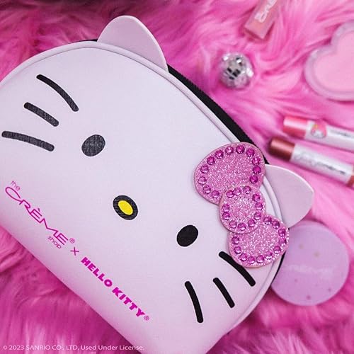 Miniatura 4 de The Creme Shop x Hello Kitty Y2K Cutie - Bolsa de maquillaje de edición limitada, Blanco, rosa