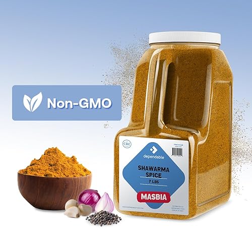 Miniatura 3 de Dependable Food s Shawarma Spice - Tarro a granel de 7 libras, sin OMG, Kosher, mezcla auténtica de condimentos