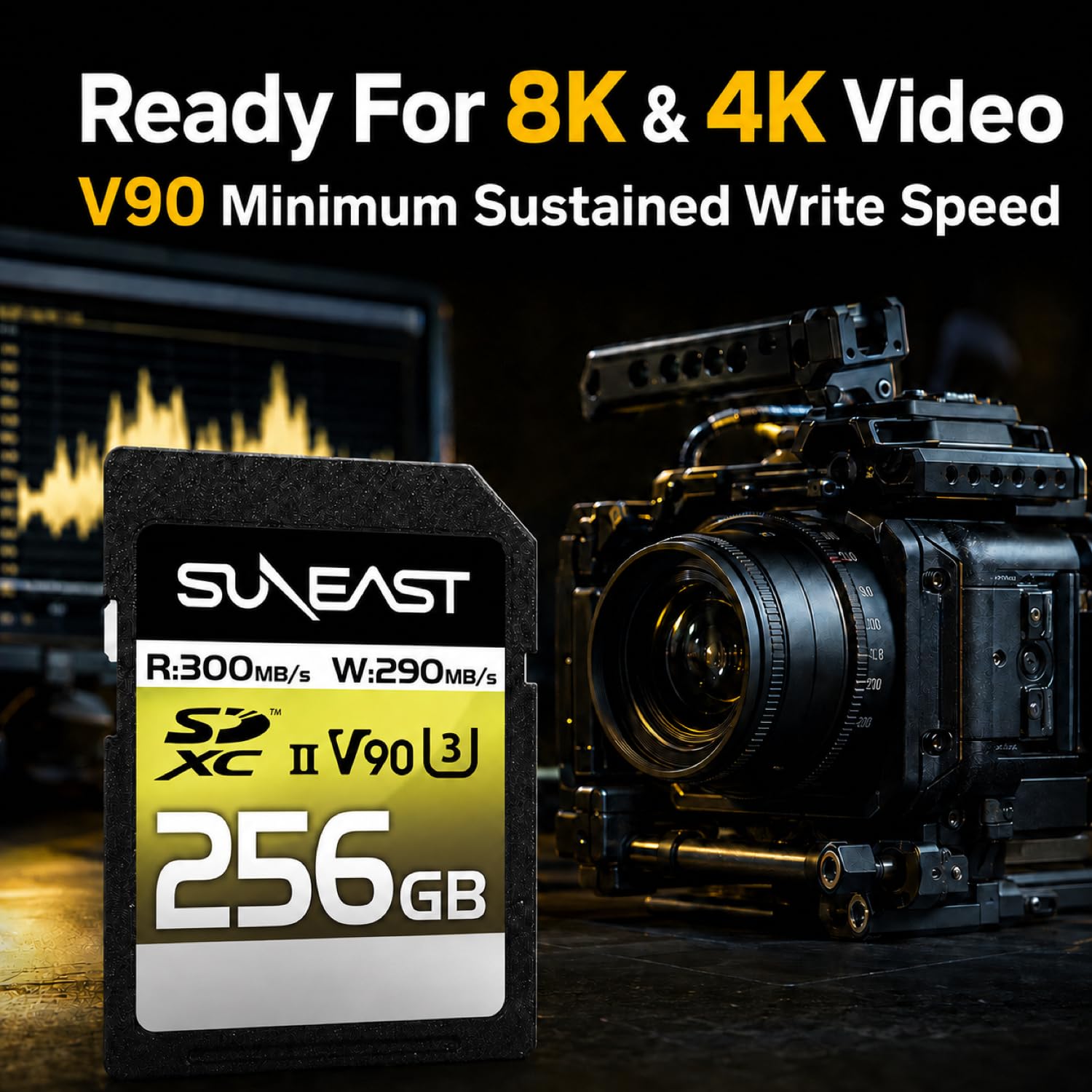Amazon | SUNEAST SDXCカード 256GB 最大300MB/s UHS-II U3 V90 pSLC