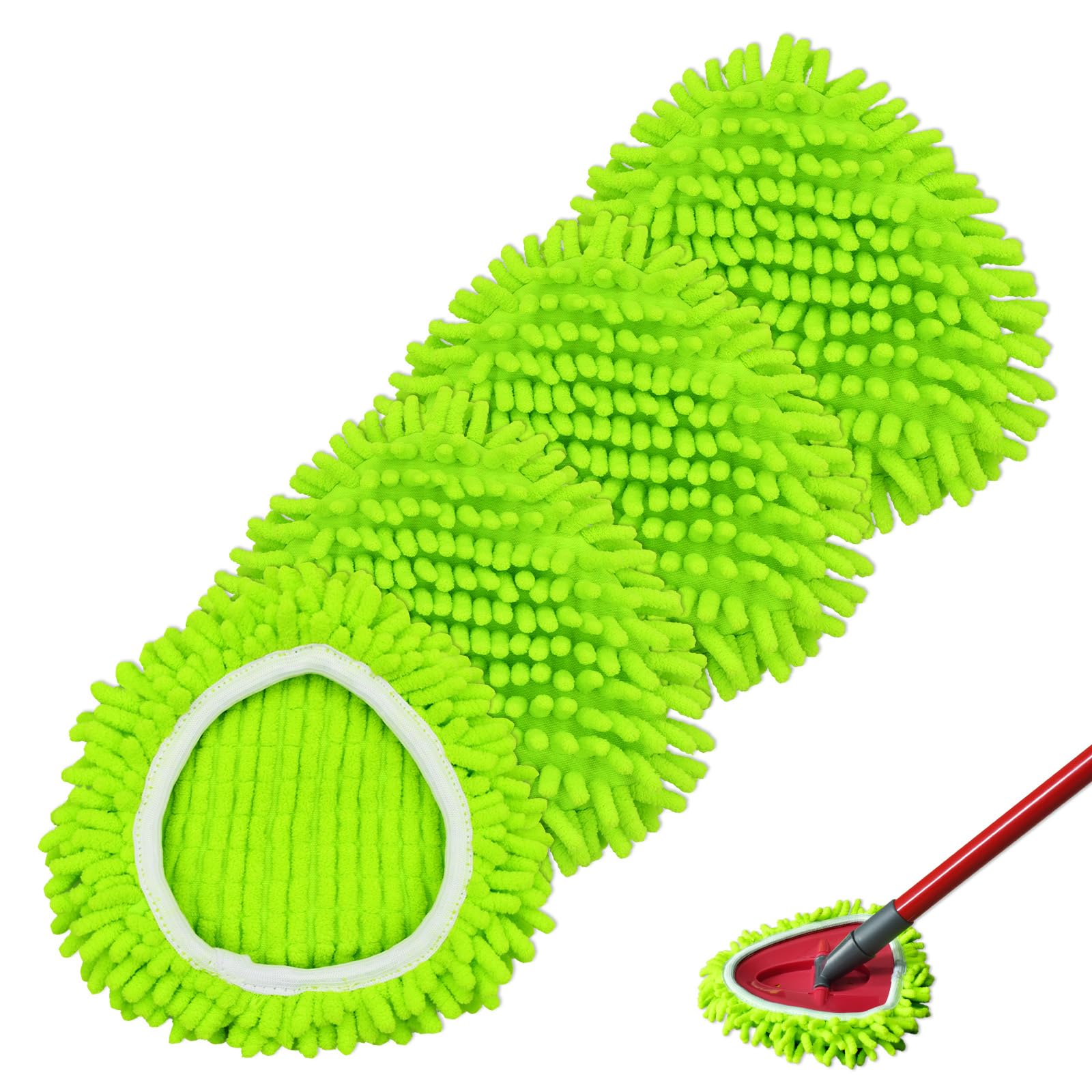 Vileda Turbo 2 in 1 EasyWring Clean Spin Mop Cabezas de Fregona de Repuesto Microfibra