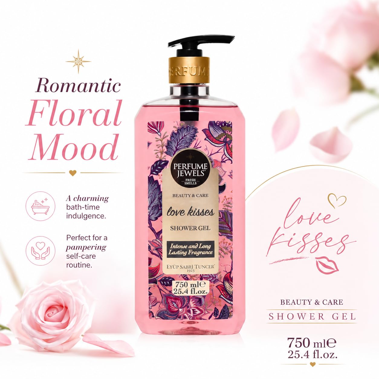 Eyüp Sabri Tuncer Pj Duş Jeli Love Kisses 750 Ml Pet Şişe