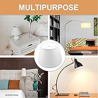 Vista 5 de LIFKOME Pantalla de lámpara de tela Pantalla de lámpara grande para sala de estar Ablandar las luces Fácil Instalar