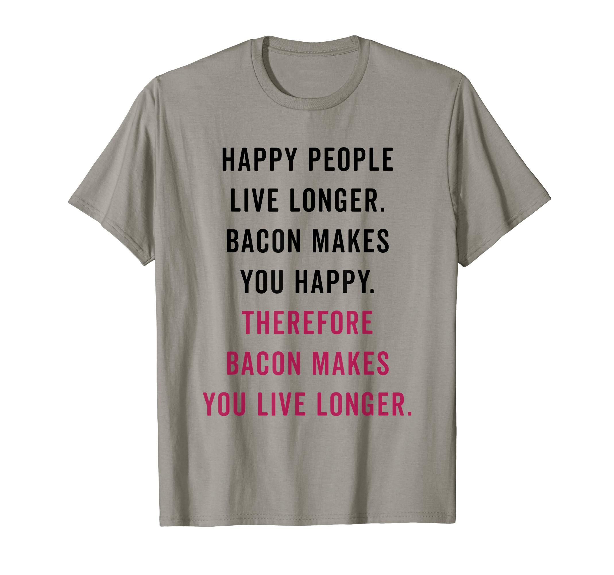 xPand TeesHappy People Bacon Funny Food Quote T-Shirt