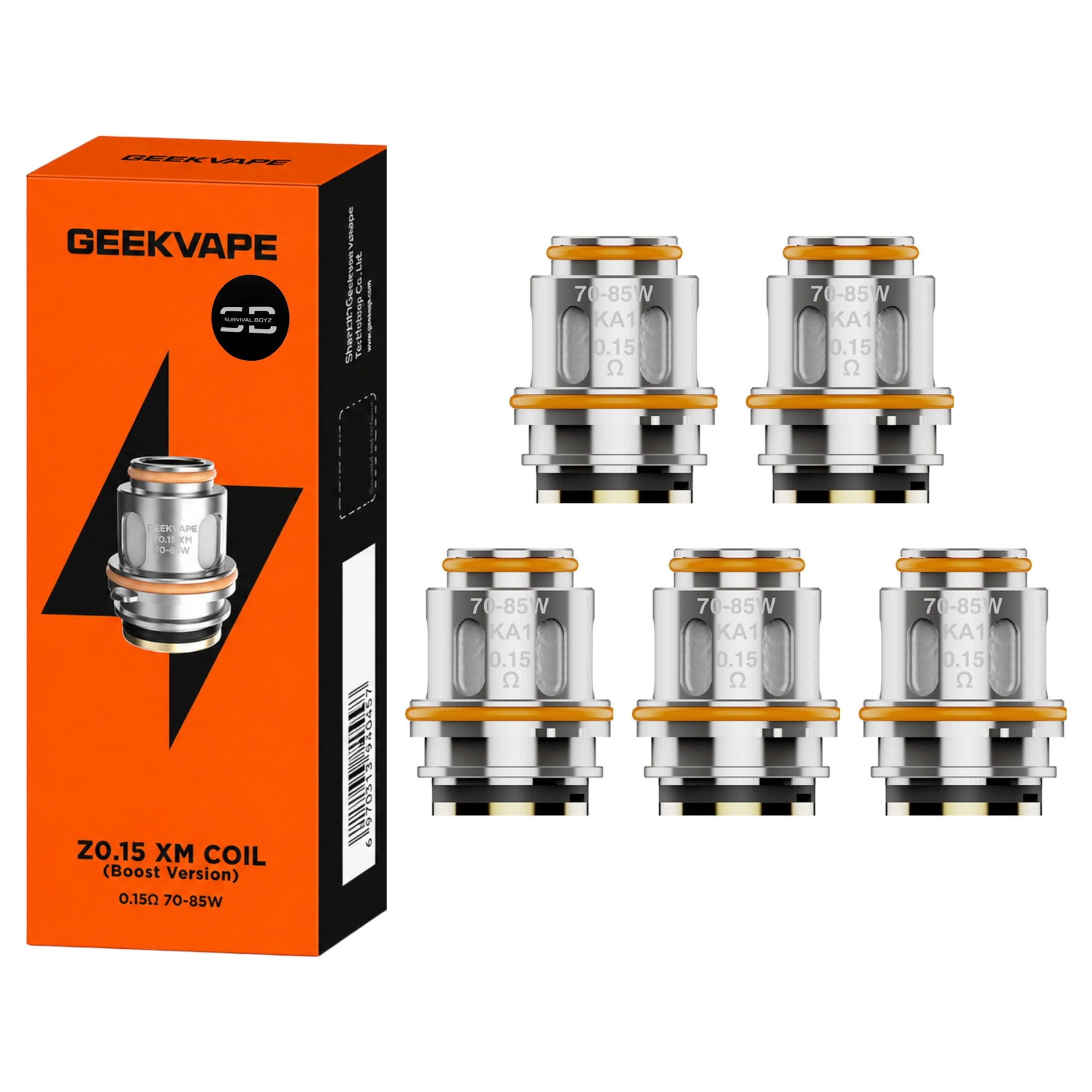 Geekvape Z Series Coil XM [0.15 XM] - 5 Pack - Available in 0.15,0.2,0.4 -  Compatible with
