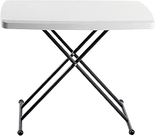 Iceberg 65490 Indestructible Too 1200 Series Resin Personal Folding Table 30 x 20 Platinum - coolthings.us