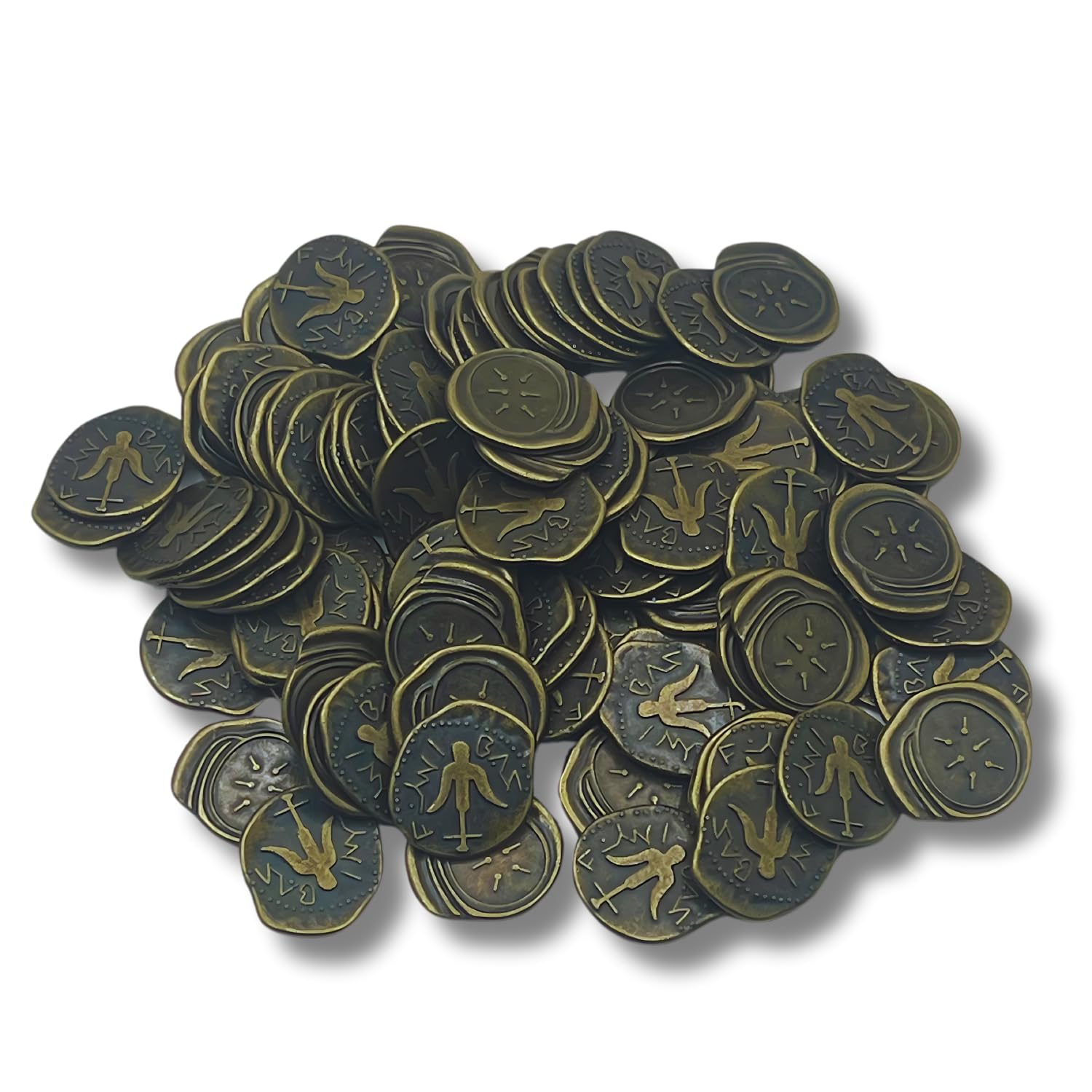 3 ARCHES USA Widow's Mite Coin Reproductions (100 Pack) - Biblical Story of Jesus & The Poor Widow's Mite Bronze Coins with Anchor & Star Design