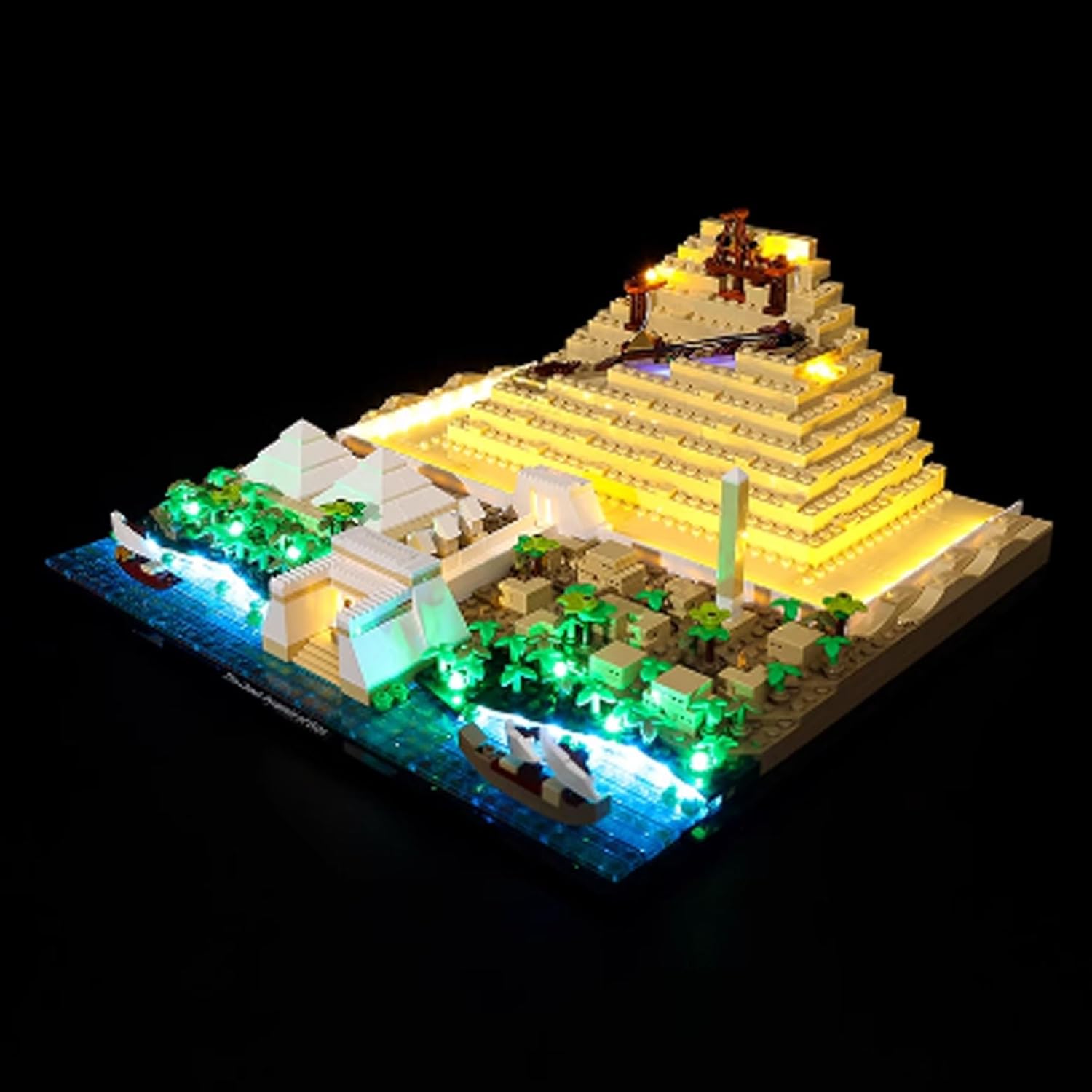 LED Lighting Kit Compatible with Lego 21058 Great Pyramid of Giza Series LED Light Set (Model Kit Not Included - Lighting Components Only) (Remote Control Style)