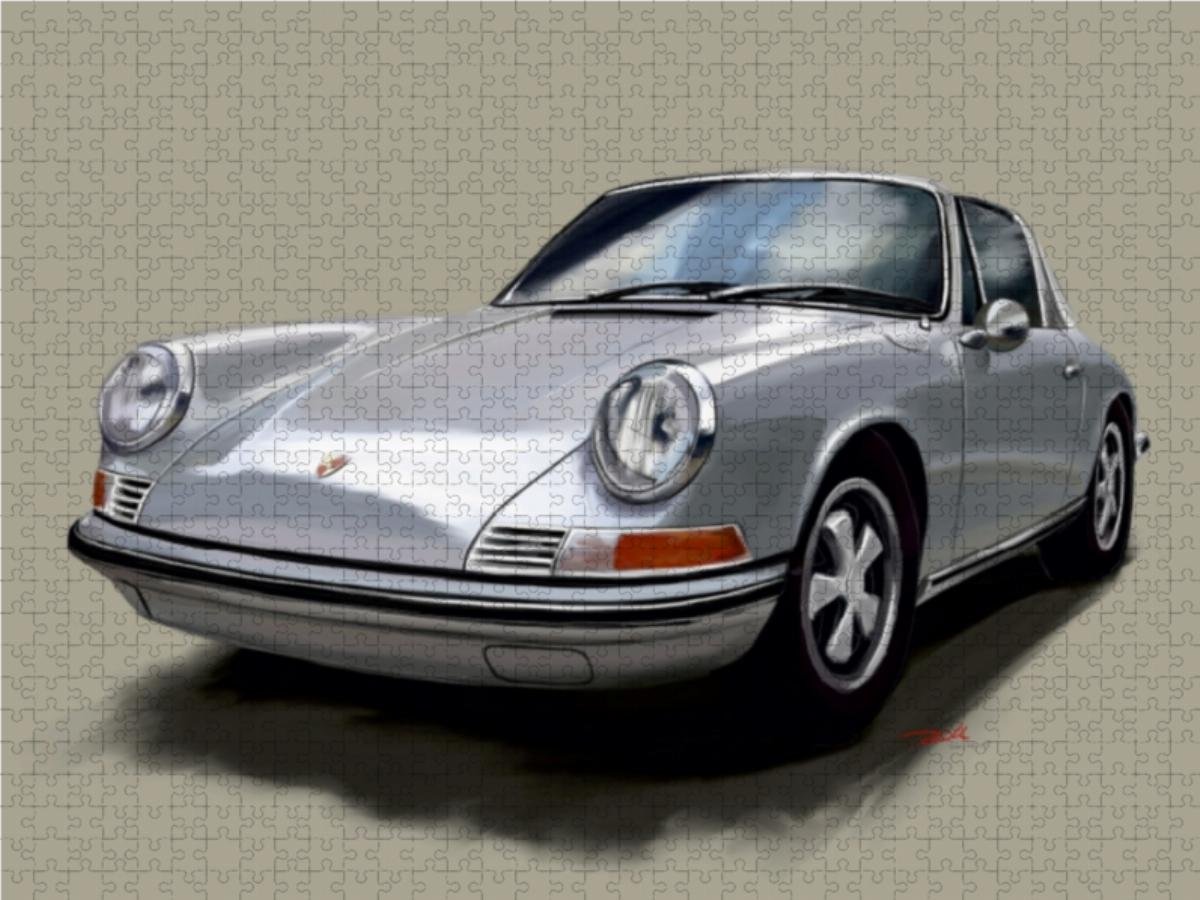Amazon.com: CALVENDO Puzzle Porsche 911 Targa 1000 Pieces 64 x 48