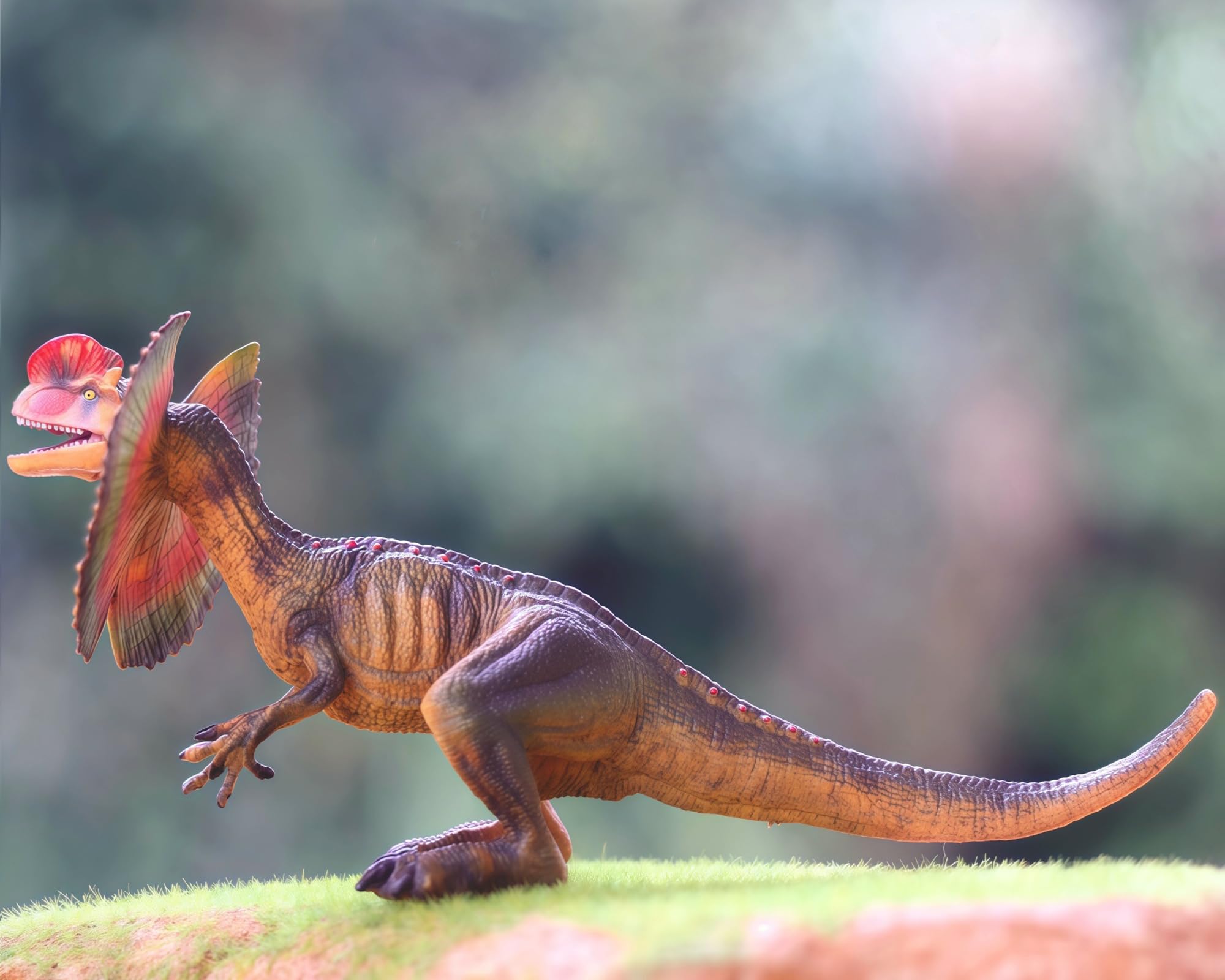 Gemini&Genius Dilophosaurus Action Figure Dinosaur World Dino Park