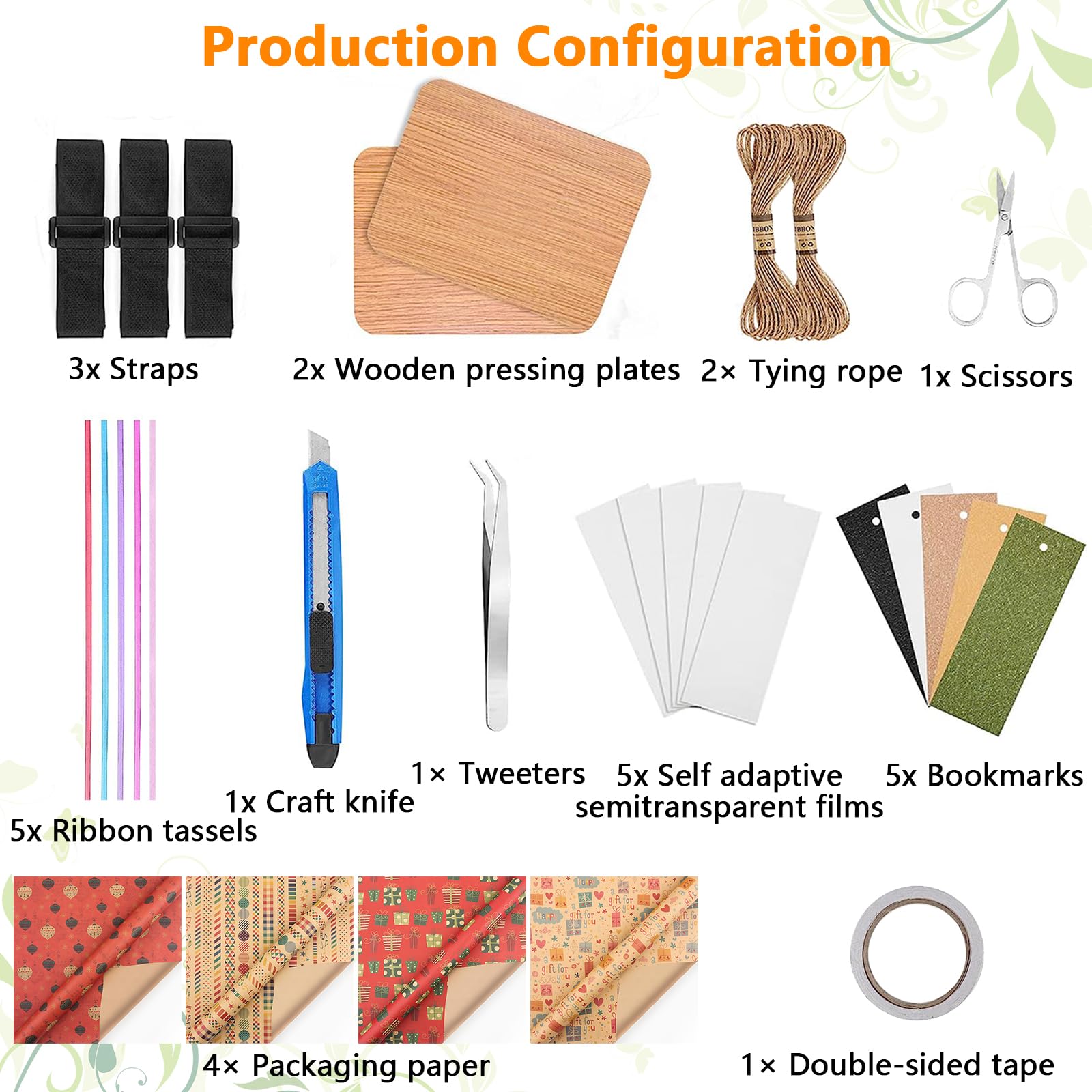 Presse à Fleurs Kit Conservation des Fleurs 6 Couches