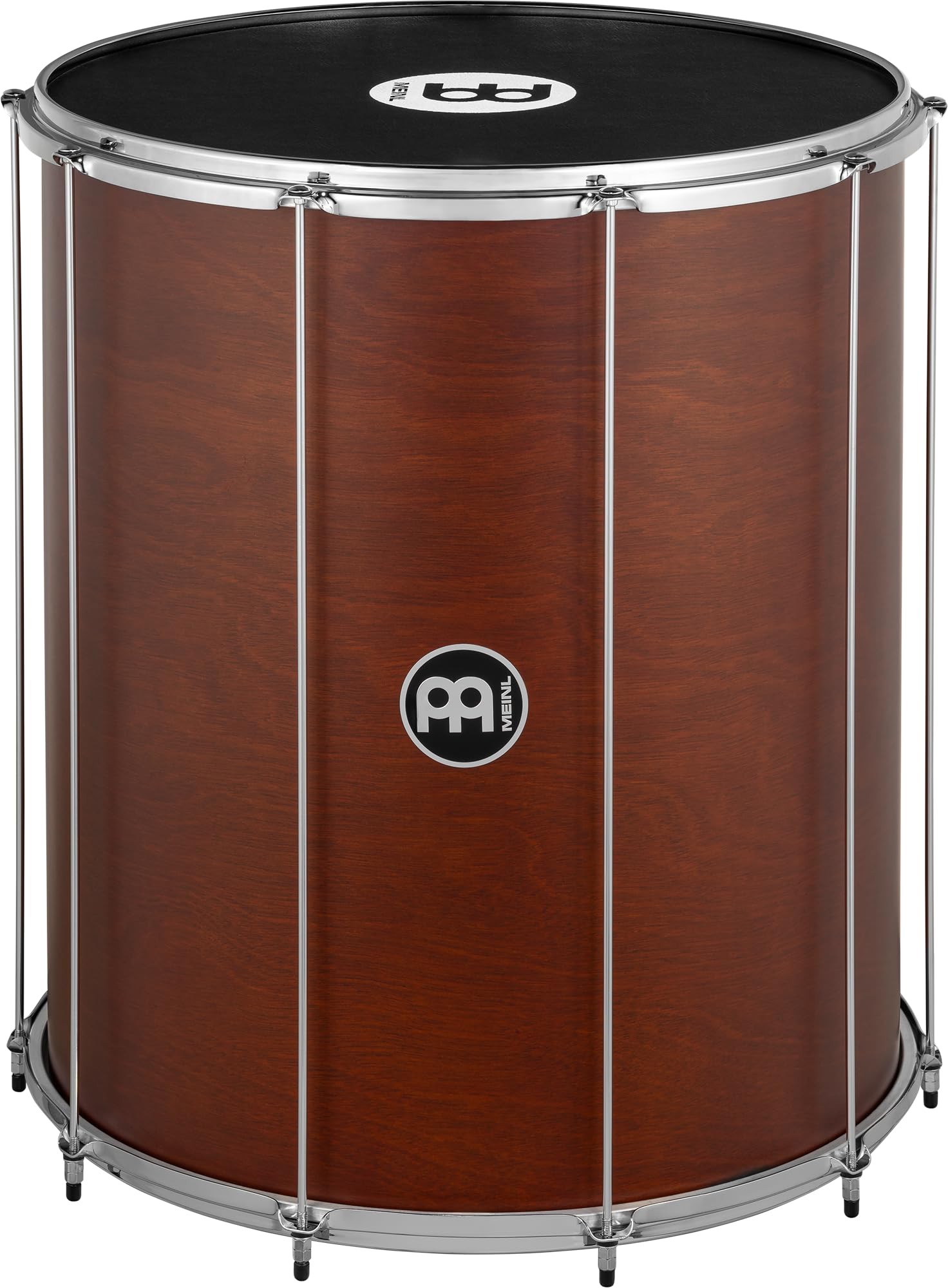 Meinl Percussion Traditional Wood Surdo – Tamburo Samba Grande – 20-Pollici Diametro – 24-Pollici Altezza – Hardwood, Brown (SU20AB-M)
