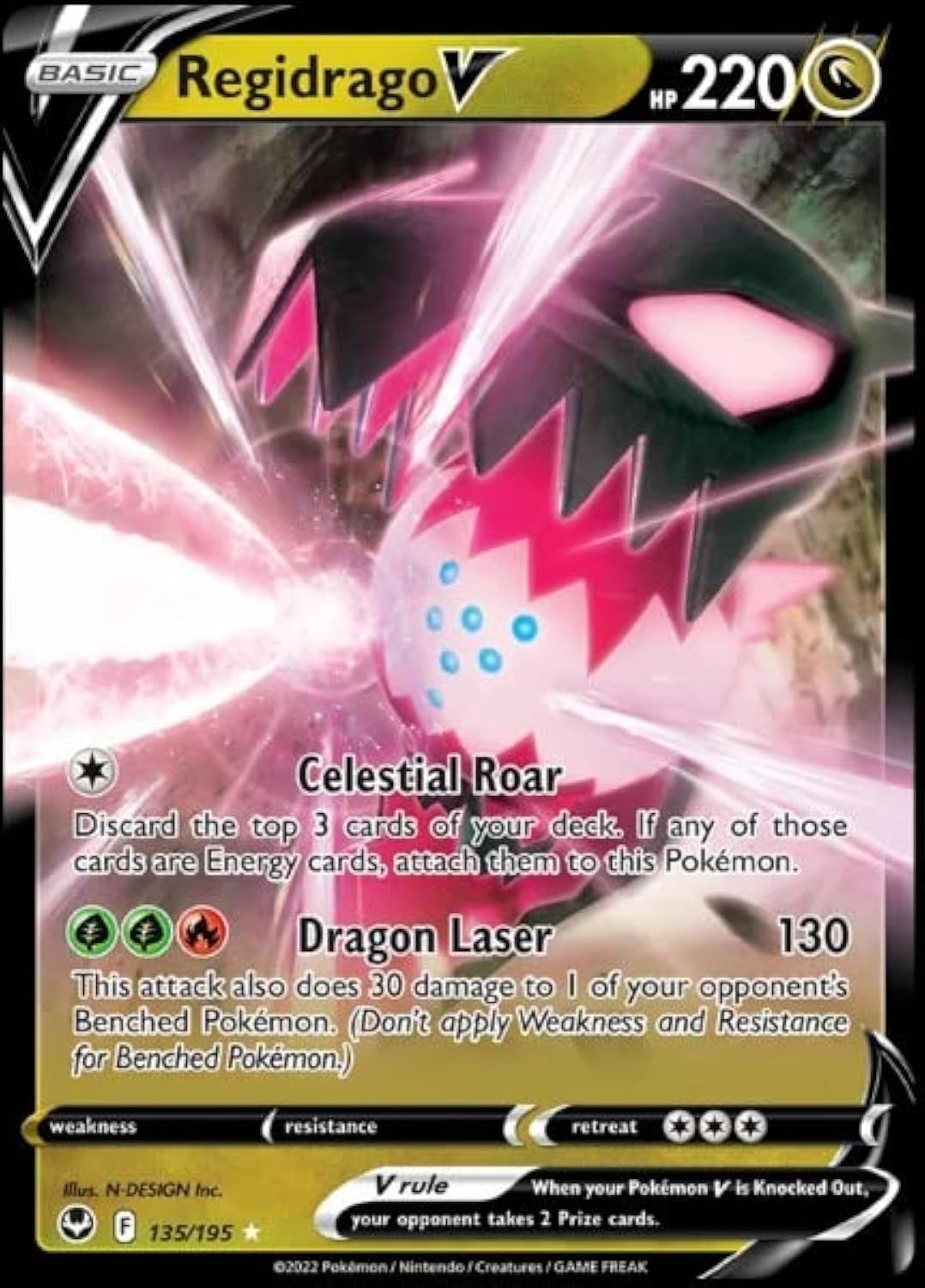 regidrago pokemon cards Amazon.com: Regidrago V 135/195- Silver Tempest - Pokemon Ultra Rare Card