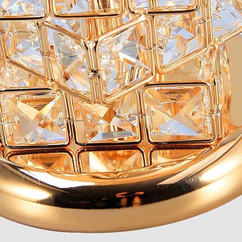 Miniatura 8 de ZXZB Lámpara de mesa de cristal lámpara de escritorio para sala de estar restaurante lámpara de noche cálida E27 botón de interruptor de encendido