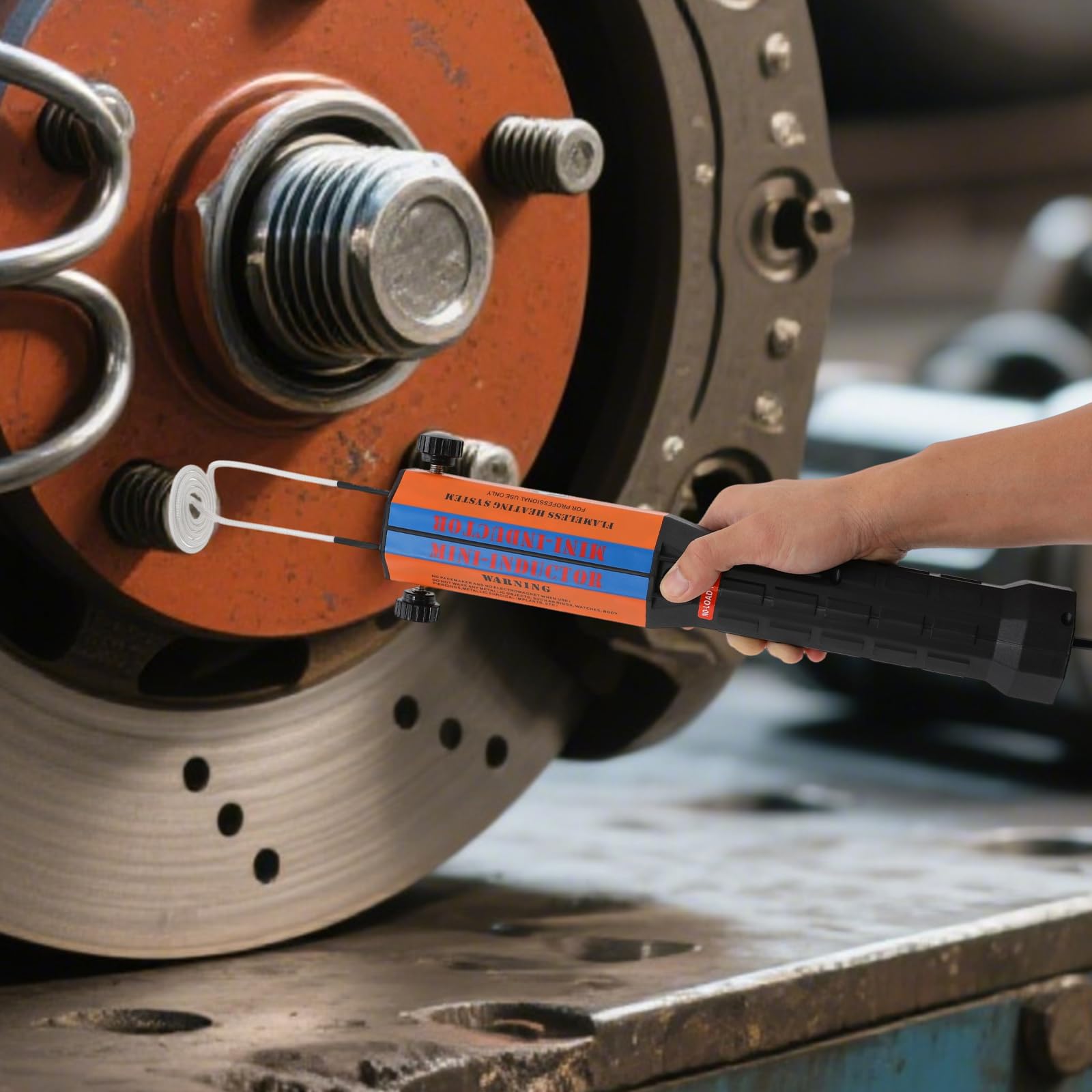 Riscaldatore a induzione, 230 V, 1300 W, riscaldamento a induzione, professionale, temperatura di riscaldamento: 800 °C, set di riscaldamento a induzione con 10 bobine e scatola di