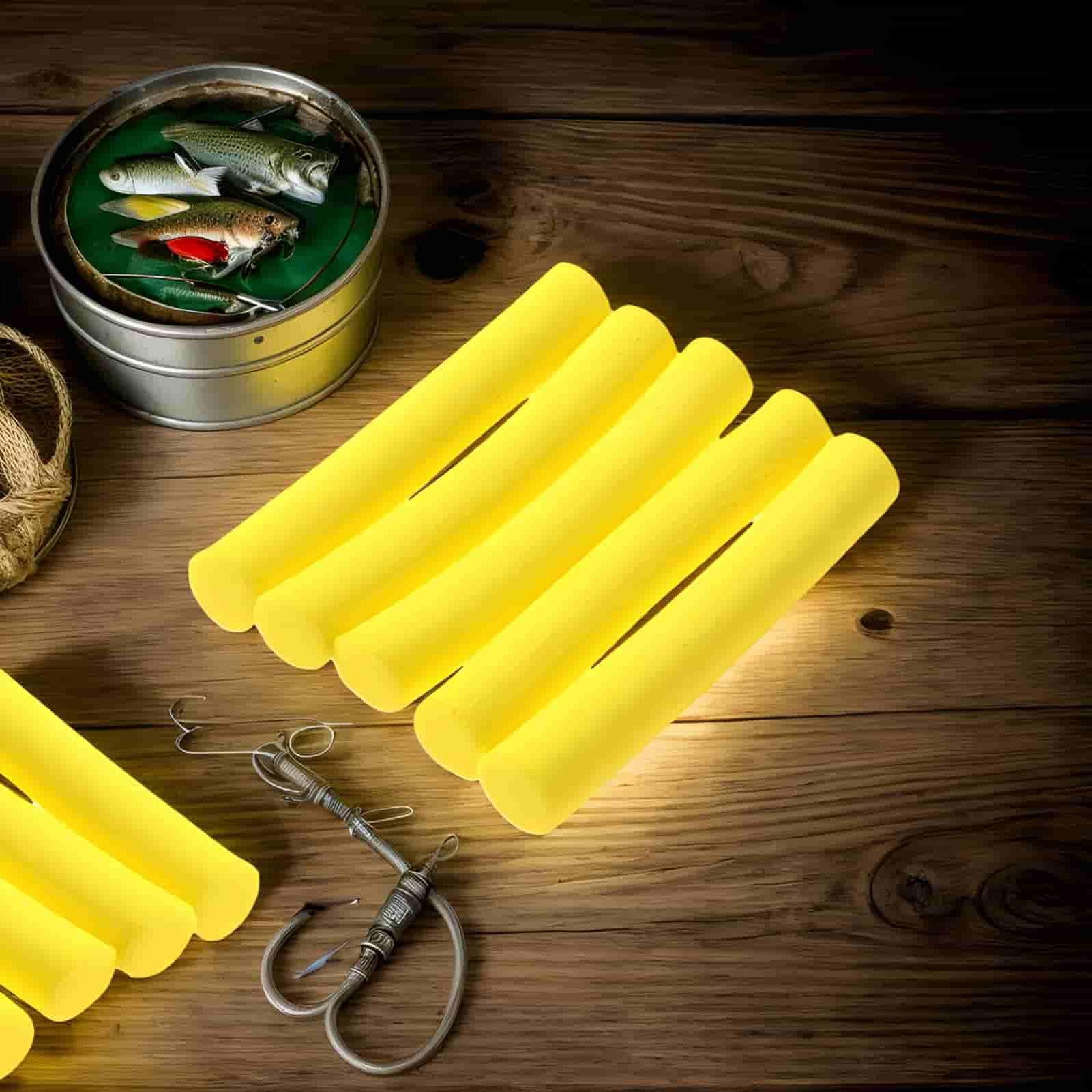 Fly Binding Rigs Stick, Rig -Schaumstangen - 5X Eva Zylinder Float Carp Fishing Foam Sticks | Pop -up -Köder -Feeder -Tackle, leichte Fliegenbindungs ​​-Rig -Materialhaken für Teichfluss