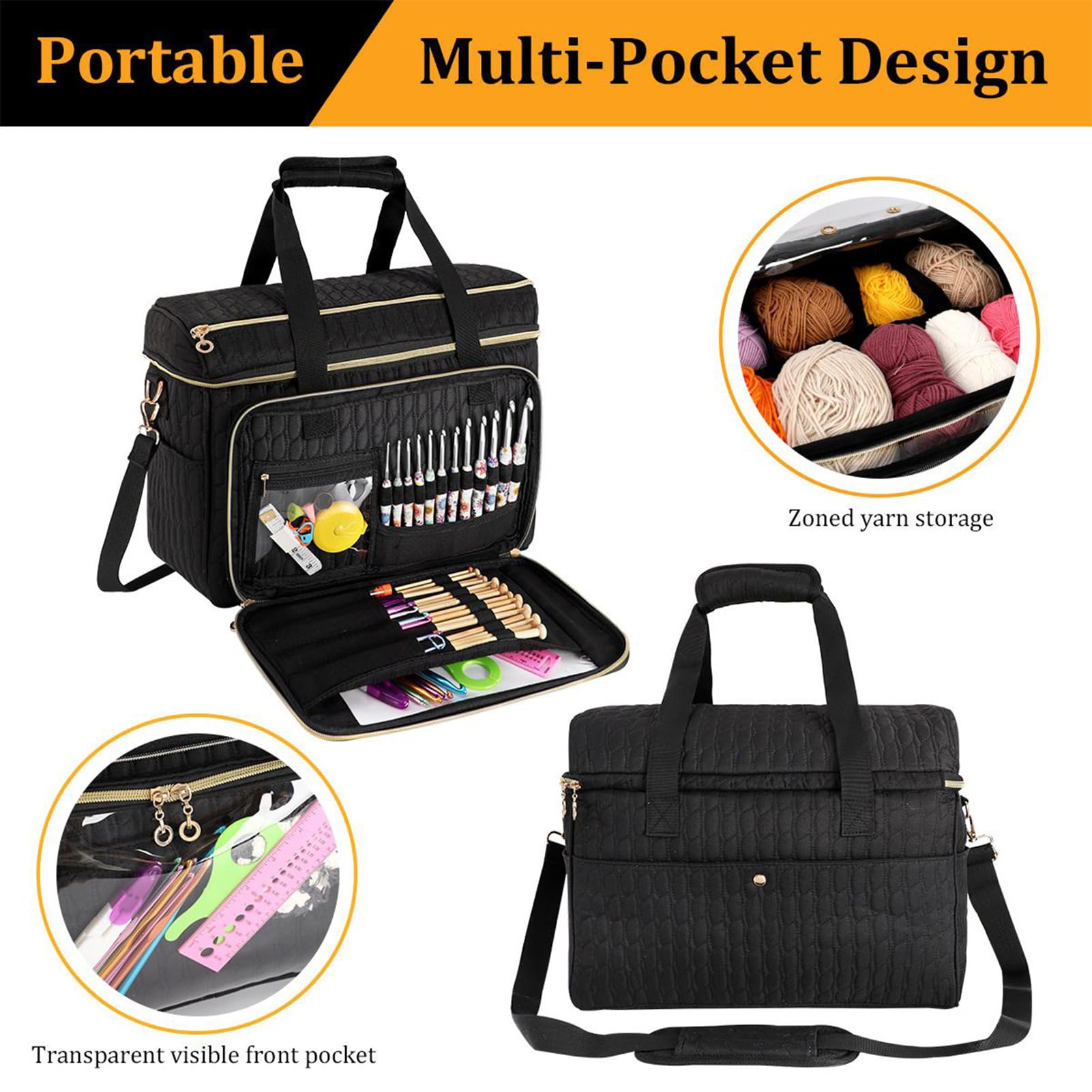 Ręcznie robiona szydełkowana torba - letnia modna torba dla kobiet, miękka tkana bawełna z wygodnymi paskami, wszechstronne akcesorium na rynek, wakacje, piknik, do noszenia na co dzień, 36,5 x 24 x