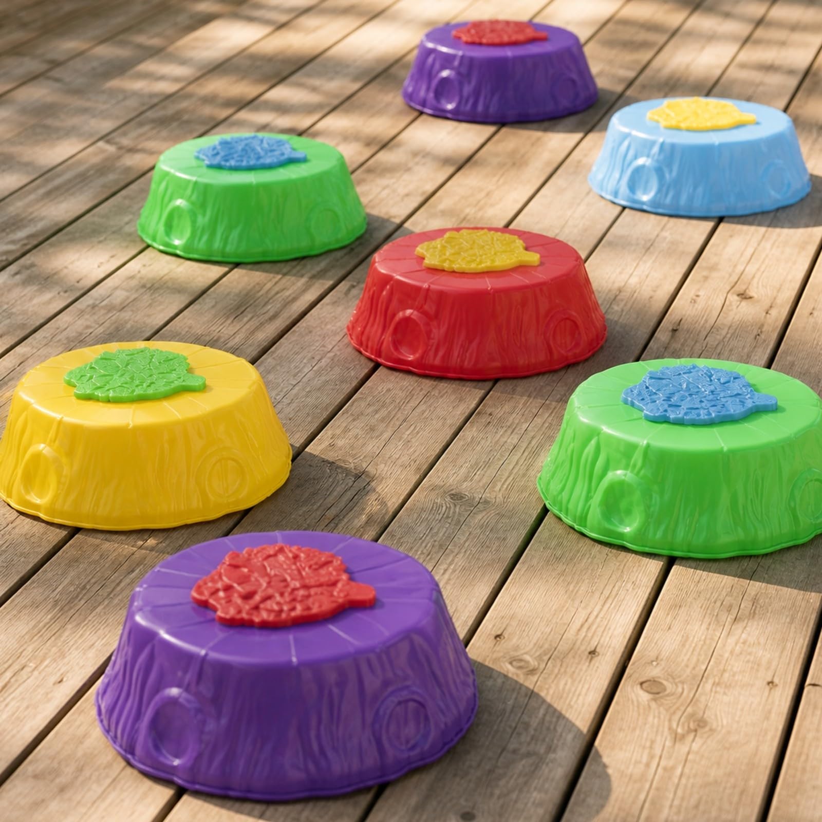 Milageto 8 Pezzi Pietra D'equilibrio Stabile | Pietra D'equilibrio con perficie Strutturata, per Giochi in Casa, Scuole Dell'infanzia