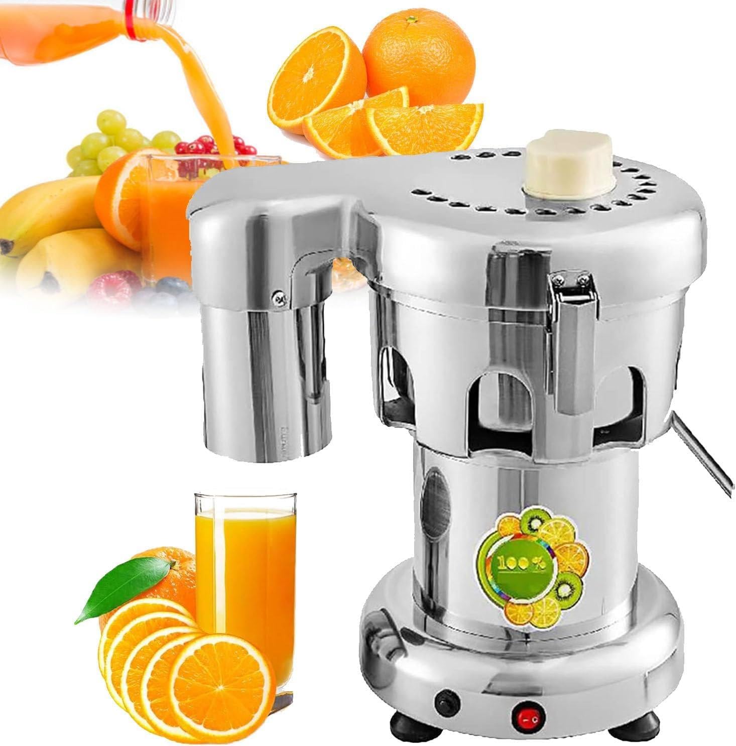 Presse-Agrumes Commercial avec Robinet d'eau, Presse-Orange 120 W, Machine à jus d'orange pour Machine à jus d'orange électrique 25-35 par Minute, 53 x 52 x 95 cm
