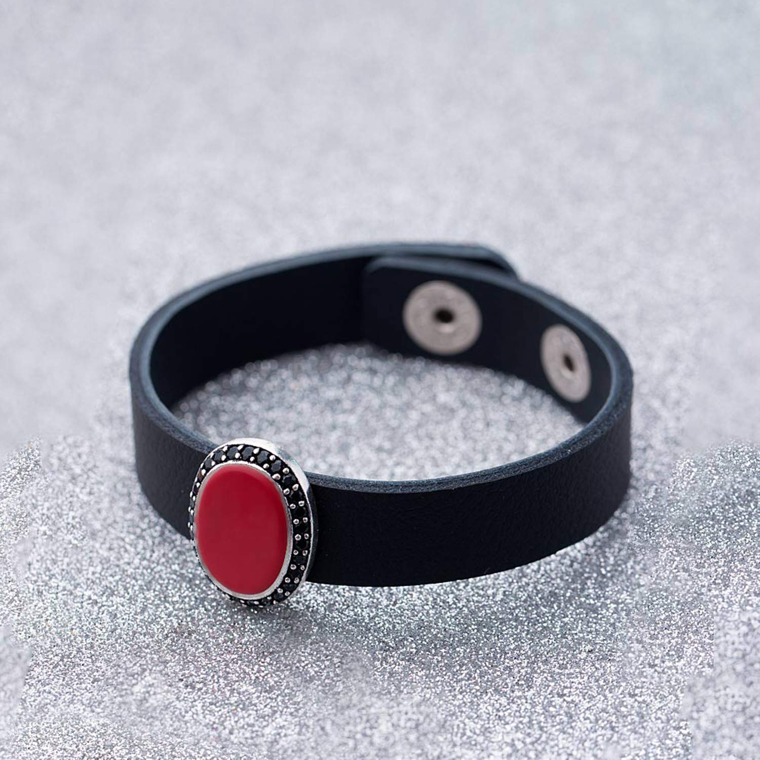 Dare & Red Enamel Bracelet