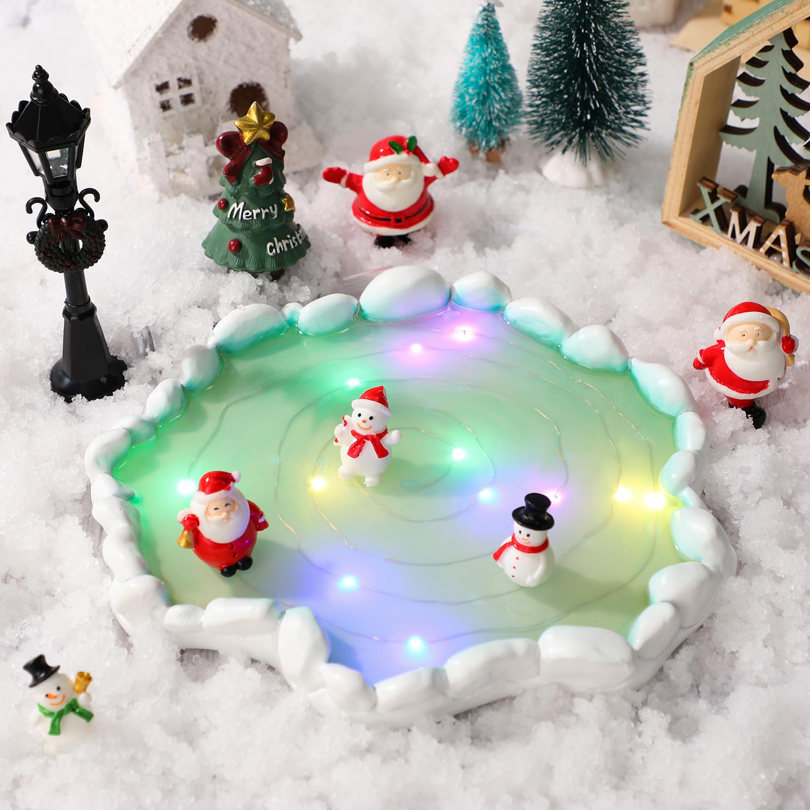 Amazon.co.jp: Cinnvoice 7インチ ライト付きクリスマスビレッジ