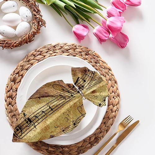 Juego de 6 servilletas de tela vintage de 20 x 20 pulgadas, servilletas de tela retro, lavables y reutilizables, servilletas de cocina, decoración