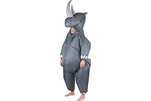 Rhino Safari: Majestic Inflatable Costume for Adult Explorers