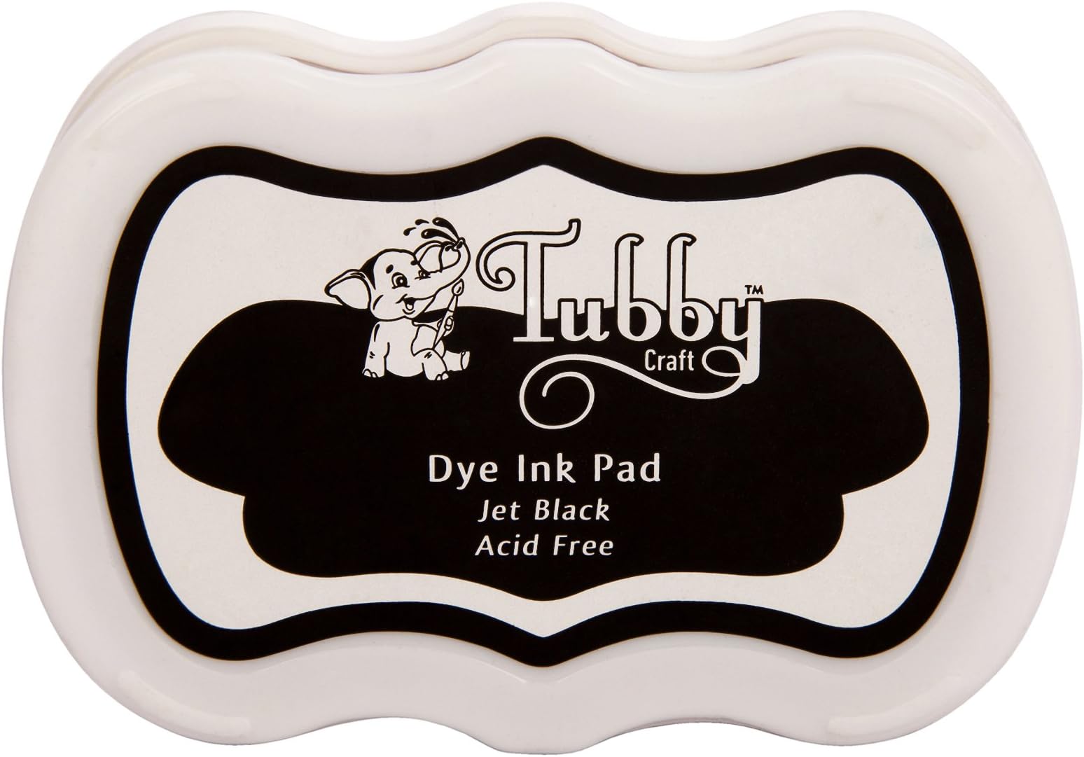 tubby craft dye ink pad – color: jet balck-Multi color