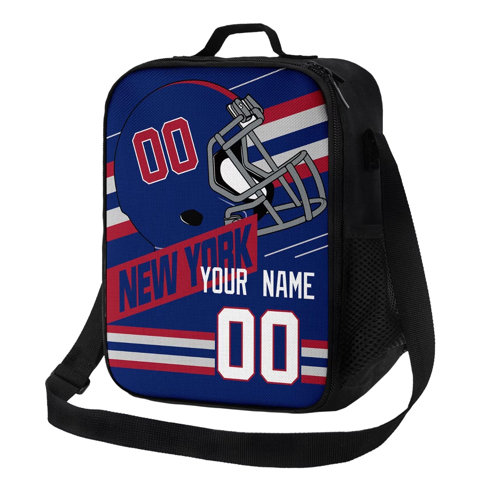 ANTKING New York Lunch Bag Custom Name Number Lunch Box for Youth Boys Men Gifts