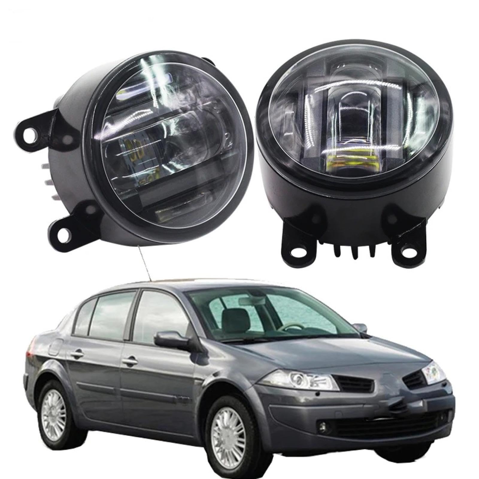 Mistlampen 2 X Samochodowe światła przeciwmgielne LED Lampy do jazdy dziennej DRL 12V Dla Renault Dla Megane Dla CC Dla Megane II Dla Coupe Dla Kombi Dla Sedan