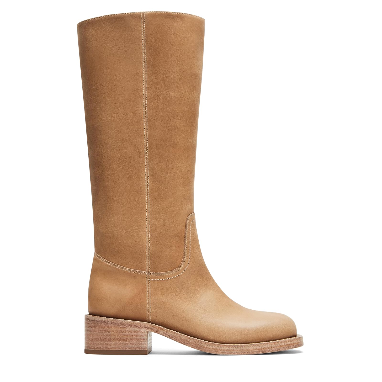 femflame Brown Knee High Boots for Women Wide Calf Boots Womens Work Boots Hiking Boots Dress Boots Riding