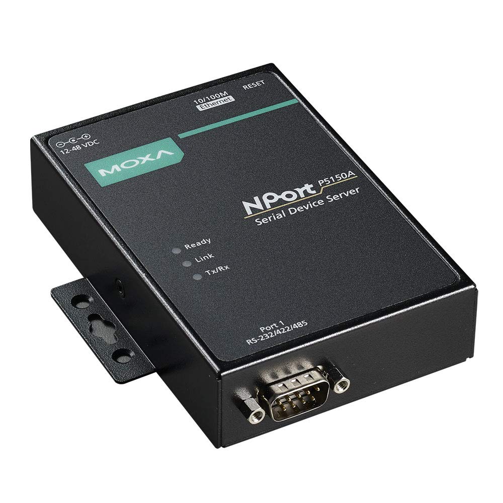 (DMC Taiwan) 1-Port RS-232/422/485 Device Server, 10/100M Ethernet, DB9 Male, PoE, -40~75°C, 1KV Serial Surge