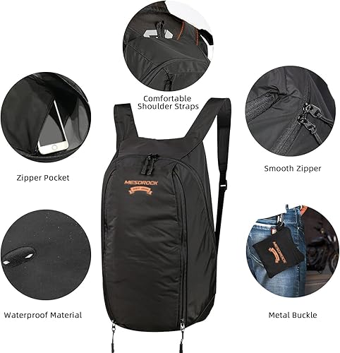 Miniatura 10 de Peicees Mochila plegable ligera para casco de motocicleta, para hombre, impermeable, de gran capacidad, para ciclismo, motocicleta, casco, mochila,