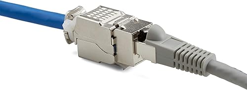 Miniatura 7 de trueCABLE - Conector Keystone Cat6 blindado, sin herramientas, PoE++ (4PPoE) 100 W, certificación UL, verificado ETL, certificado ANSITIA, modular