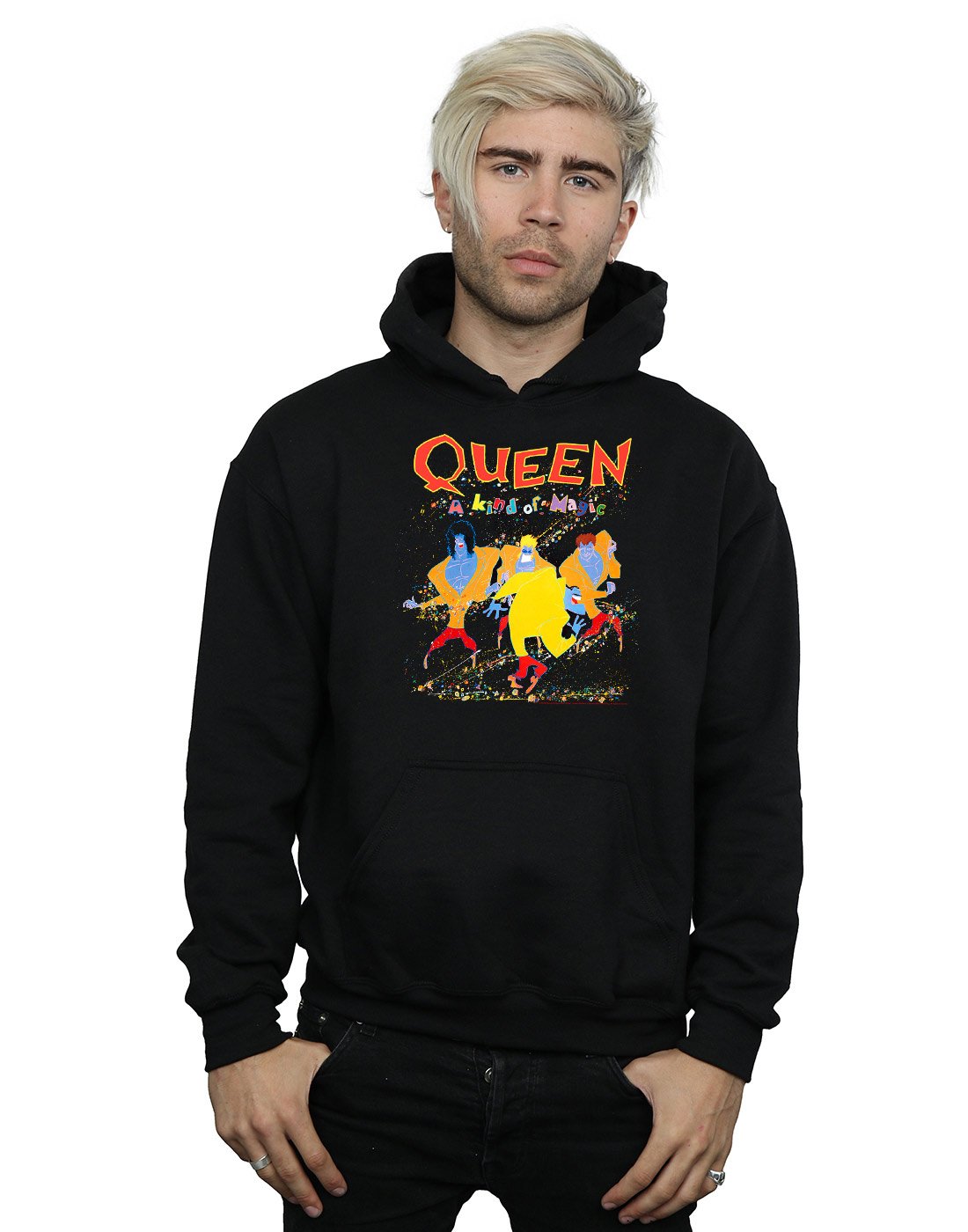 Queen Men's A Kind of Magic Hoodie Black XXX-Large