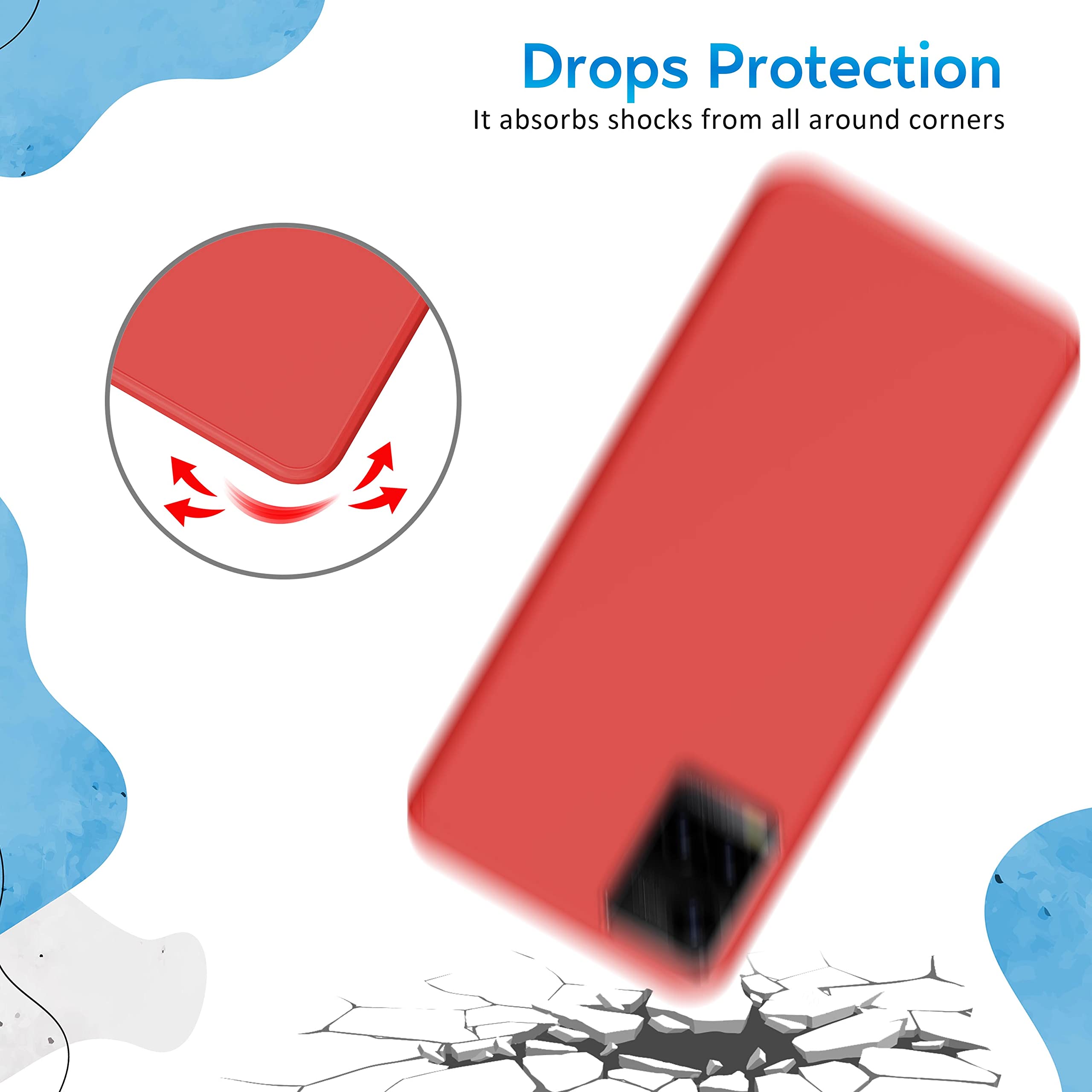 N NEWTOP Cover In TPU Morbida Per Vivo Y20s / Y20 / Y11s – Custodia Ultrasottile, Flessibile, Trasparente Opaca, Antiurto E Leggera