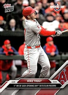 MIKE TROUT 2024 Topps NOW #6 Angels NM-MT Baseball PR:1550 HR Club Record