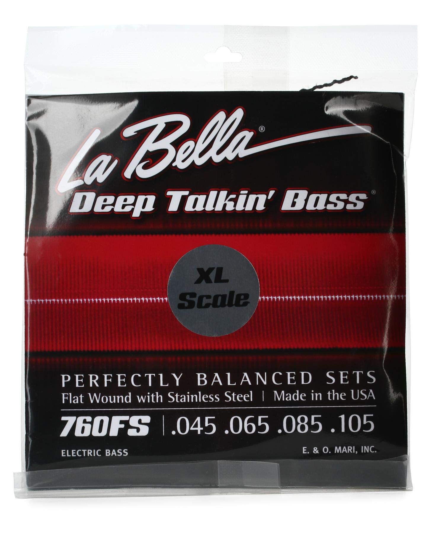 La Bella 760FS Deep Talkin' Bass Flatwound Bass Strings - Extra Long