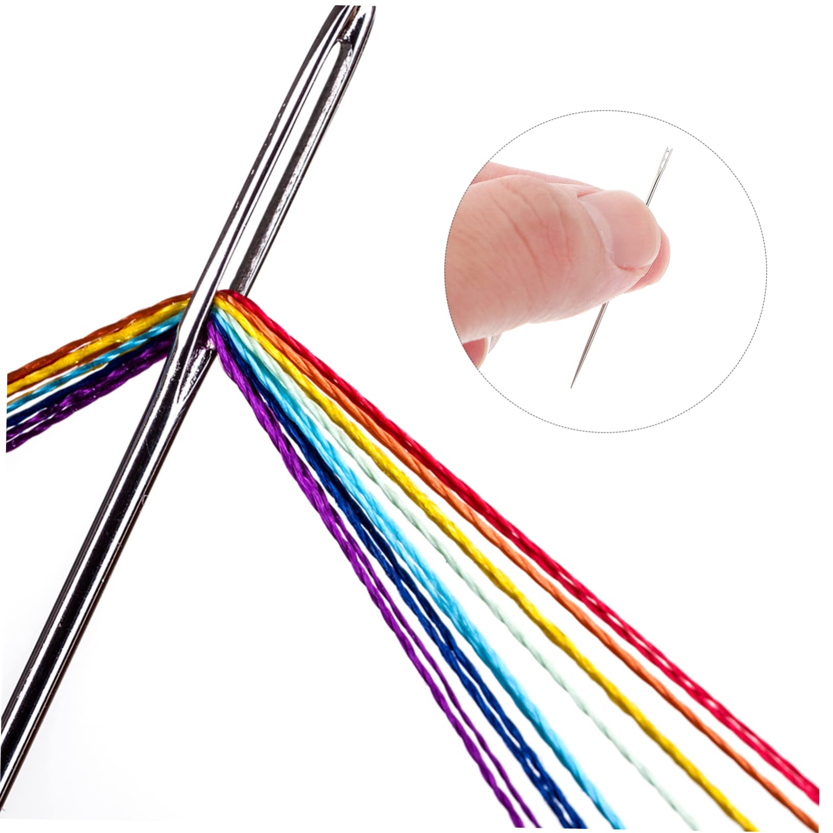 SEWACC 2sets Blind Needle Set Assorted Upholstery Embroidery Needles Darning Machine Material for Crafting Projects 120pcs*2
