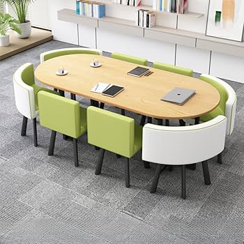 Amazon.co.jp: SXRZY ミーティングテーブル 会議用テーブル