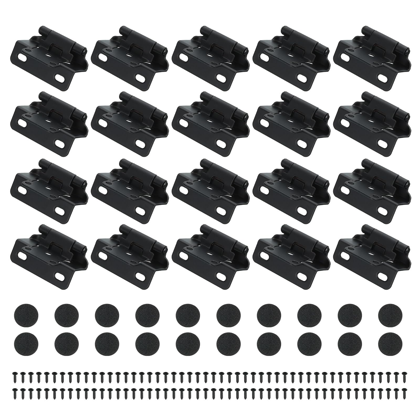 PATIKIL Self-Closing Cabinet Hinges Semi-Overlay 1/2 Inch