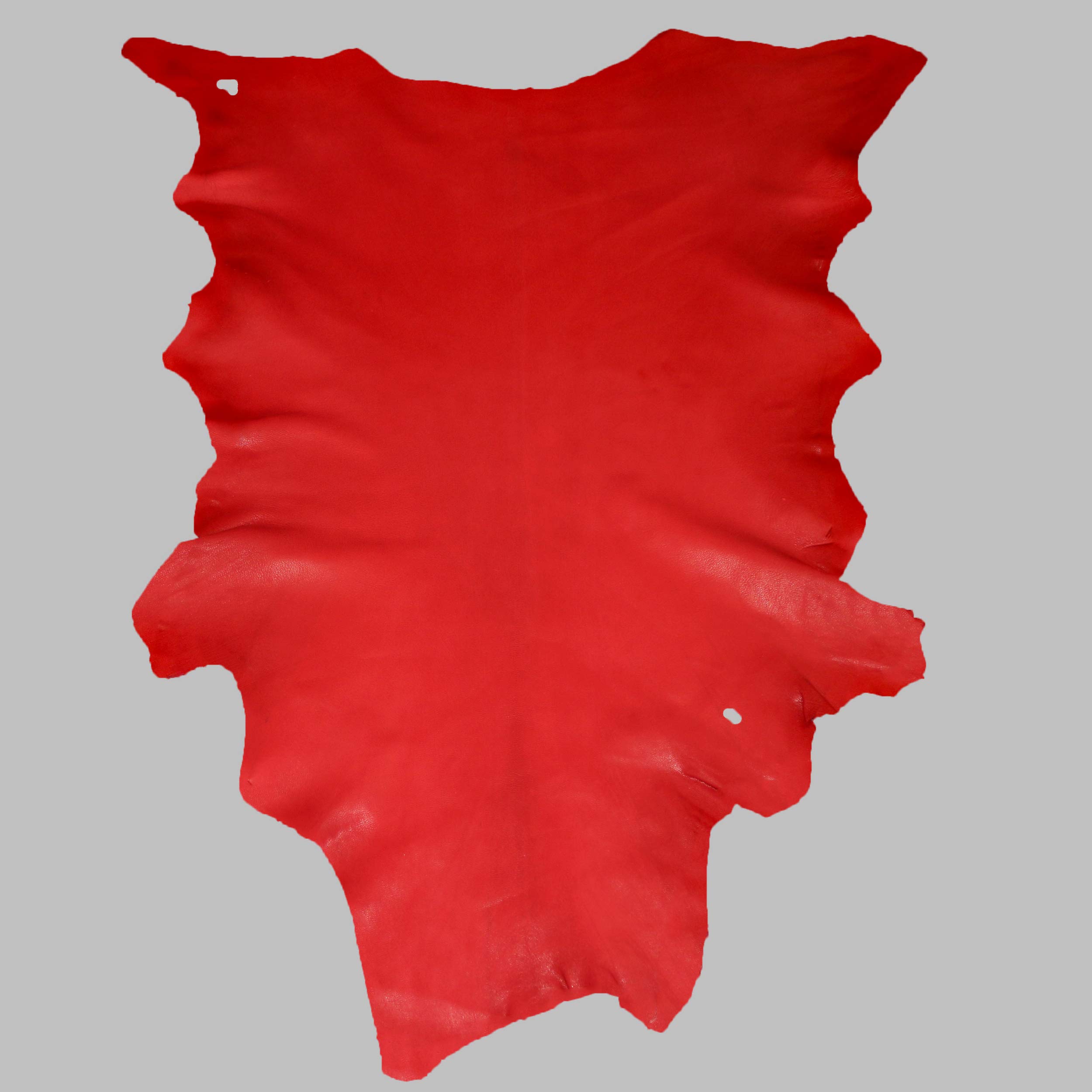 Glacier Wear First Quality Buckskin Leather - Red (7.00 to 7.75 sq ft)