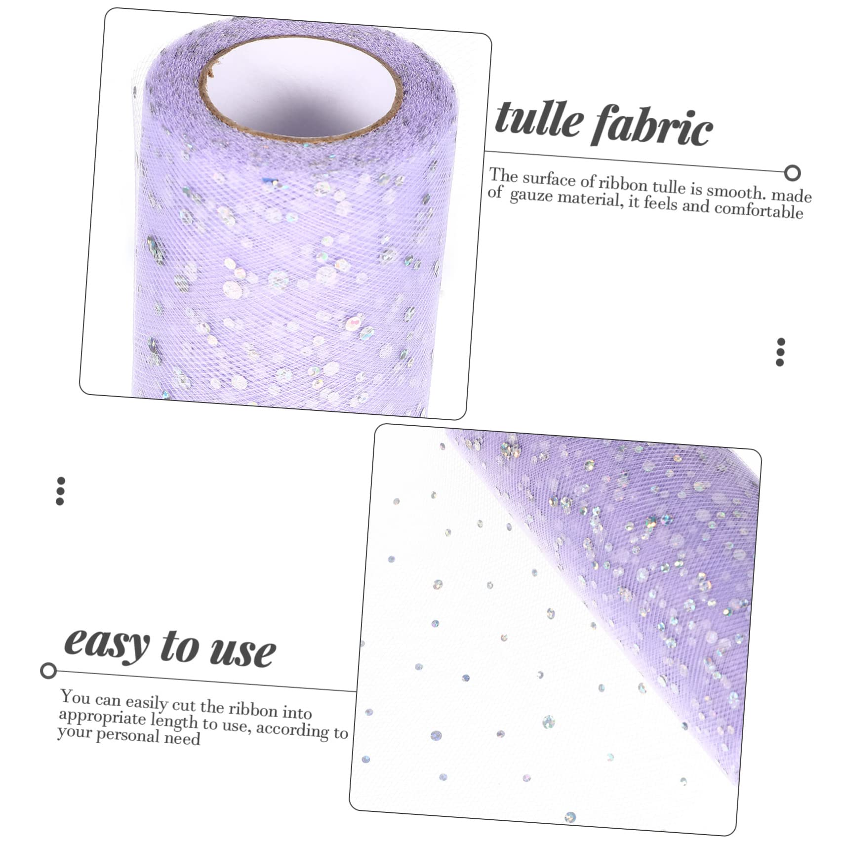 SEWACC 5rouleaux Tulle Décoratif Maille Yards De Tulle Pour Diy Décorations De Fête Mariage Et Anniversaire