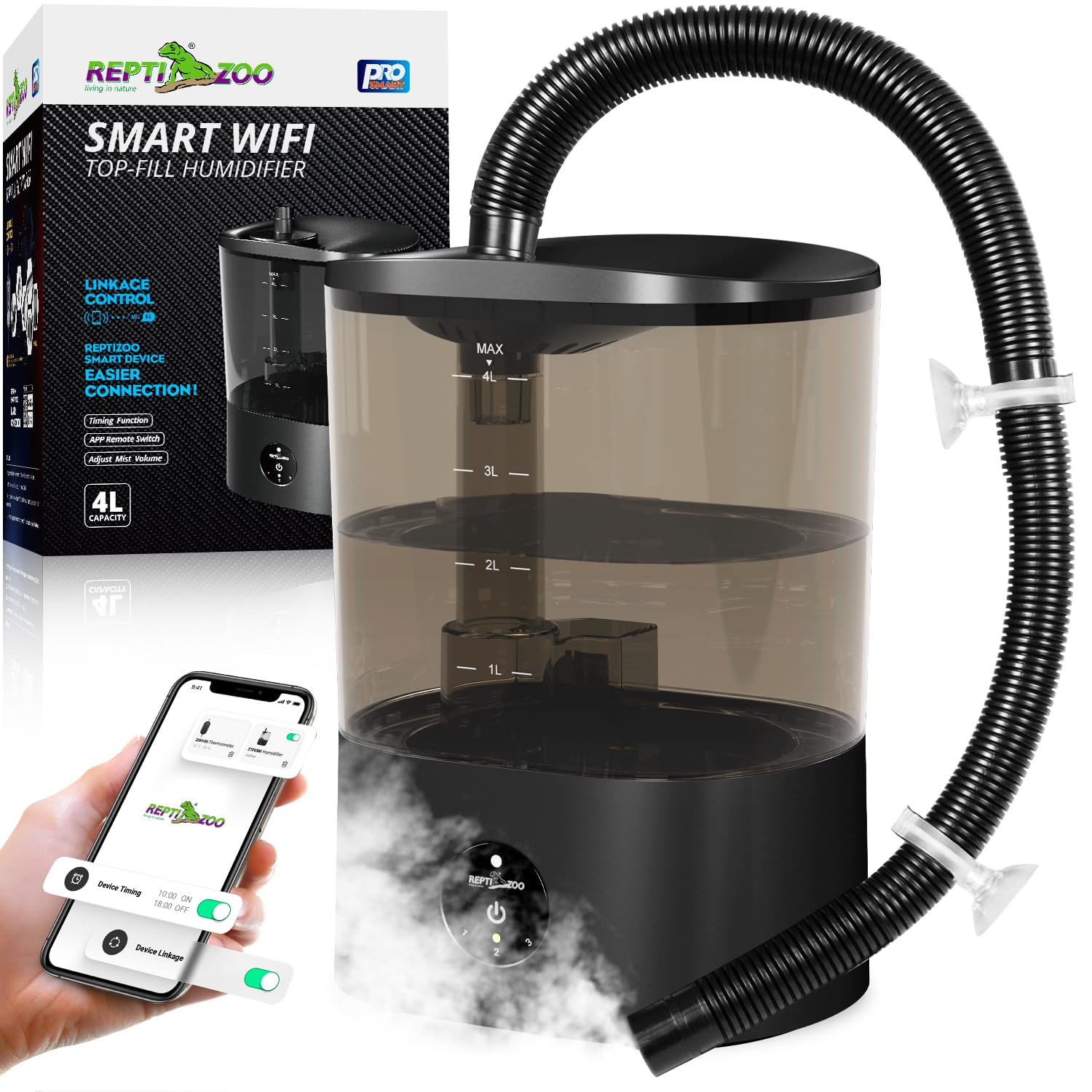 REPTI ZOO Smart WiFi Reptile Fogger 4L