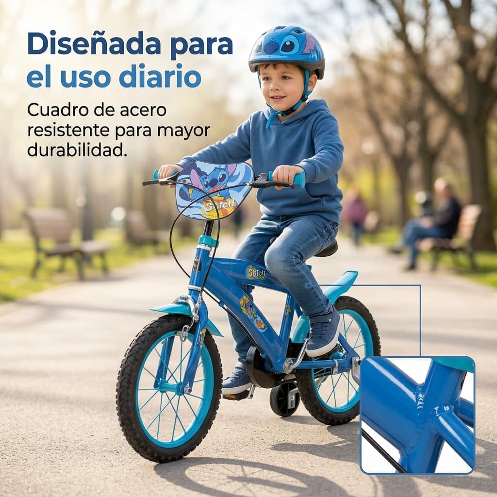 Bicicleta Infantil Toimsa Stitch Azul