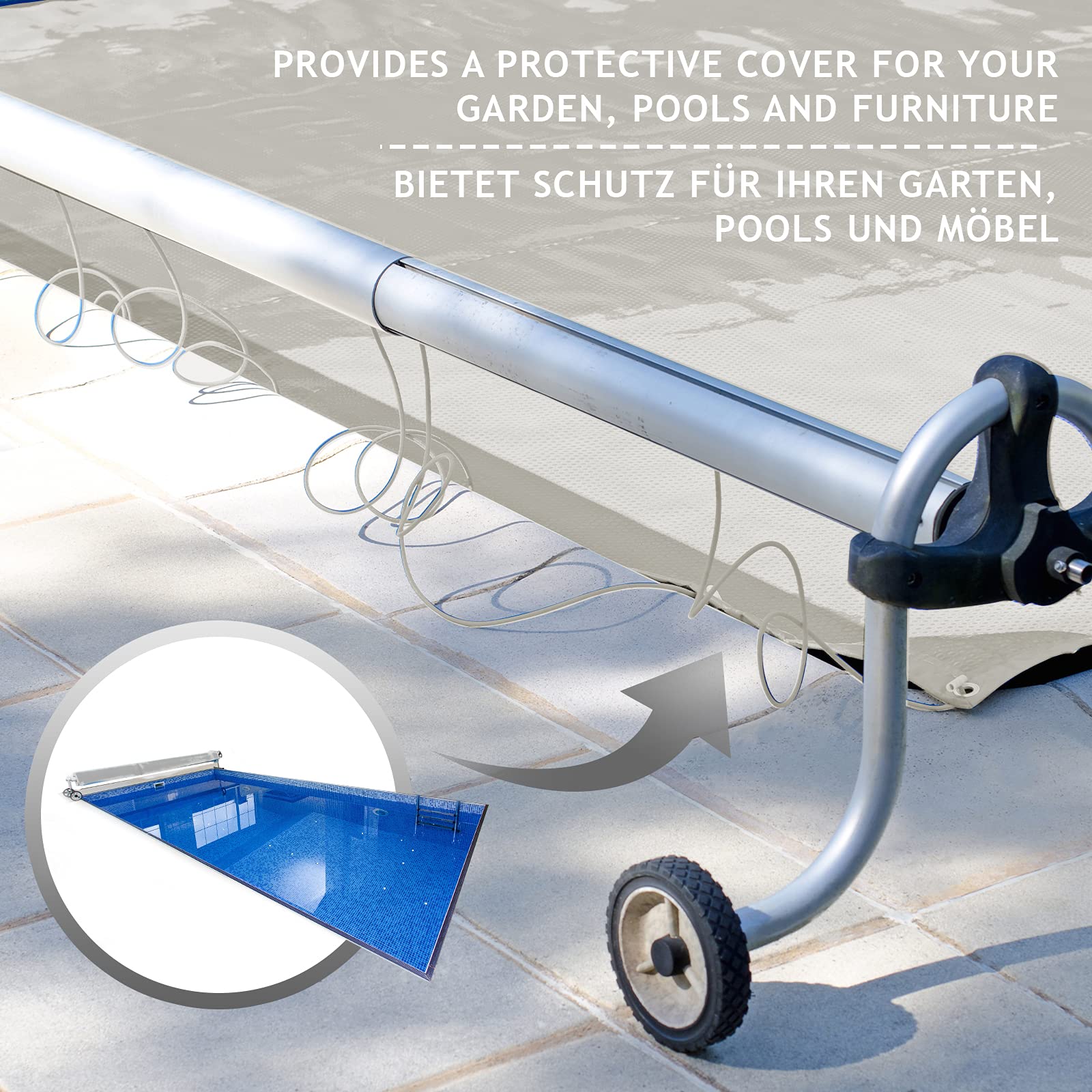 Jago® Telo Impermeabile - 2x3m, PVC 650 g/m², Impermeabile, Antipioggia, con Occhielli, Grigio - Telo Copritutto Occhiellato, Copertura, Telone Protettivo da Esterno, Legna, Campeggio